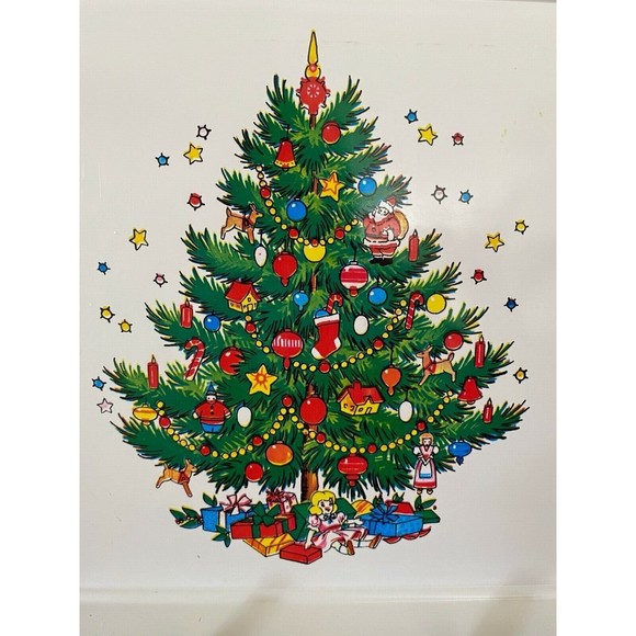 Lot of 3 Vintage Christmas Santa Snowman Holiday Serving Trays - Picture 9 of 10